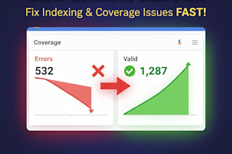 fix google search console errors and page indexing issues
