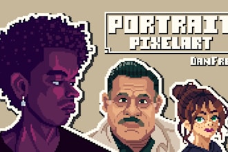 do portrait in pixel art