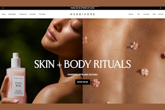 build beauty shopify store skincare website cosmetic lipstick skincare store spa