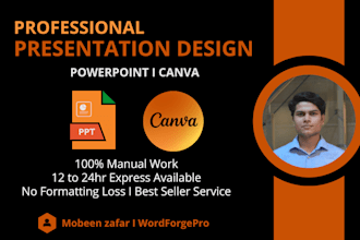 design modern, eye catching powerpoint slides