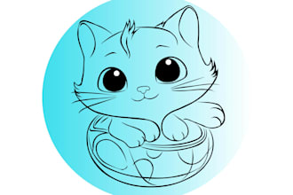 do line art ilustration work
