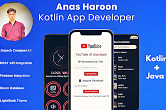 do mobile app development as an android app developer in kotlin