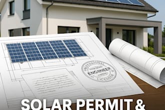 deliver solar permit plan sets proposals and engineering stamps with accuracy
