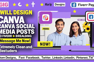 design clean instagram facebook canva social media posts social custom banner