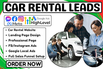 car rental leads hot car rental used car dealership limo hire car wash leads