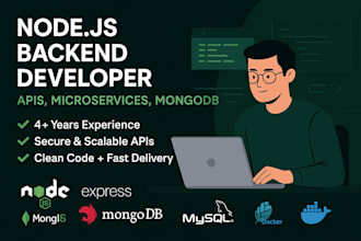 be your expert nodejs backend developer for rest apis and microservices