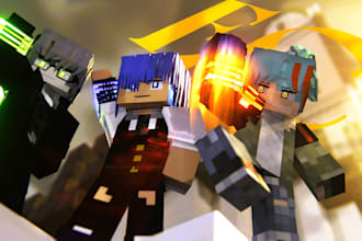 create a minecraft 3d rendering with your skin