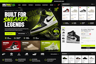build sneakers website footwear ecommerce website sneaker dropshipping store