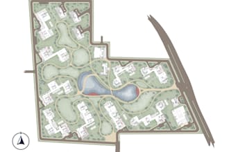 render 2d masterplan, section, elevation in photoshop