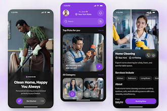 create handyman app, home service app, ios development, delivery app, mobile app