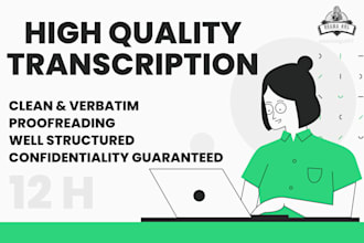 do audio video podcast, youtube, and interview transcription