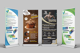 design promotional roll up banner, retractable, pull up banner