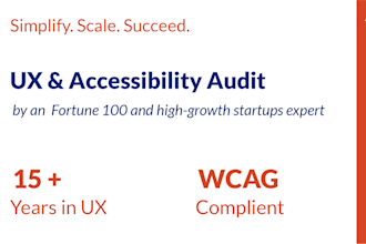audit and improve your product UX and accessibility