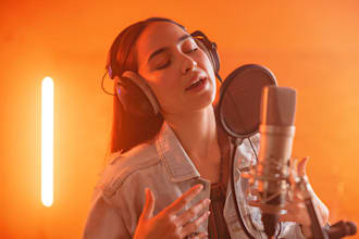 create custom christmas song holiday music new year song as a female singer