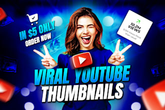 design high end viral youtube thumbnails