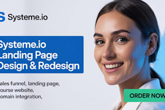 design systeme io sales funnel, systeme io landing page, systeme io website