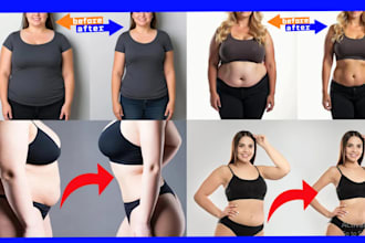 do body face sliming, remove double chin, beauty and skin retouching waist slim