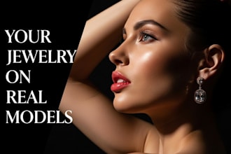 create realistic ai models ai photography wearing your products jewelry