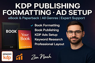 do amazon kdp book publishing, book formatting and promotion with amazon kdp ads