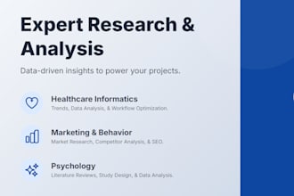 do healthcare informatics, marketing and community health research