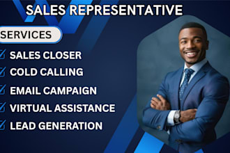 handle cold calling, email campaigns, and sales closing