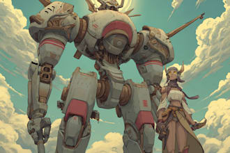 design mecha robot character sheet design