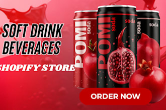 design soft drink shopify store beverages store soft drink energy drink website