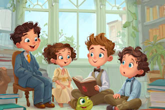 design children storybook illustration, kid activity book