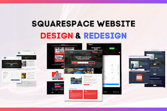 design squarespace website, redesign squarespace website, build squarespace site