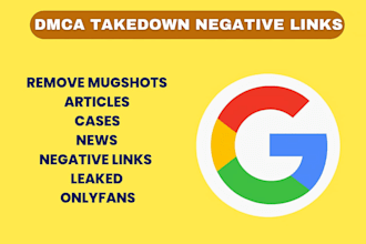 permanently remove mugshots cases delete negative links news articles on google