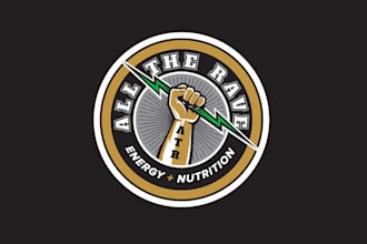 design hipster nutritional club specializing shakes energy logo