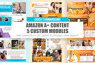 design amazon aplus content and ebc with fast delivery