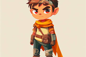do game character art, 2d game character art