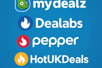 post your deals on mydealz, dealabs, peppers and hotukdeals