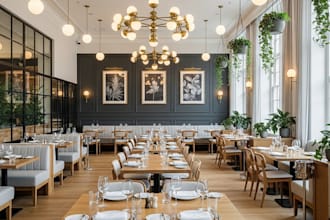 do 3d restaurant interior design, bar, cafe, lounge, spa, wine room, bakery