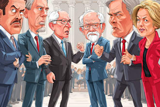 draw political cartoon and comic strip