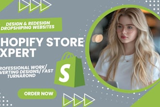 build a stunning shopify dropshipping store that sells