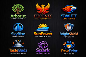 do modern minimalist custom business logo design in 24hrs