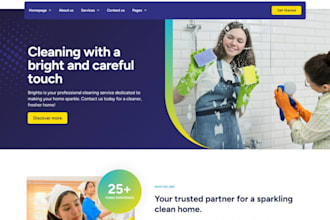create cleaning website, handyman, plumbing, roofing website
