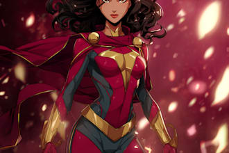 draw you as an amazing superhero