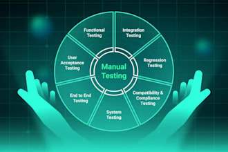 manually test your website or app and provide detailed documentation