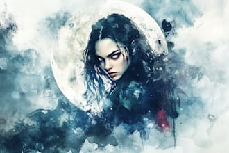 produce your watercolor illustration or digital drawing