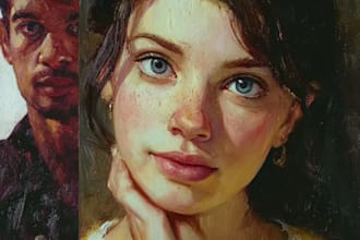 paint a beautiful custom oil painting for you