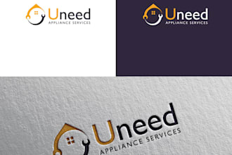 create hand draw modern appliance logo