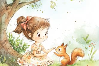 children story book illustration children story book illustration