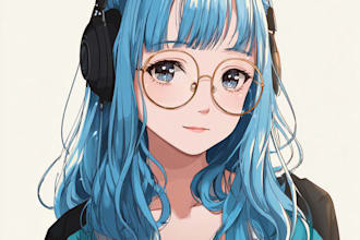 draw anime illustration for oc manga vtuber and comic