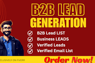 do b2b lead generation, linkedin lead generation and build a prospect email list
