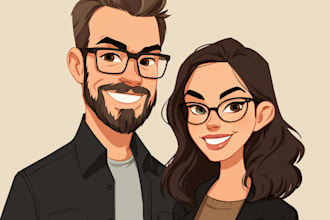 cartoonize your couple portrait