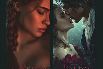 do artistic romance poetry book cover and erotic,horror