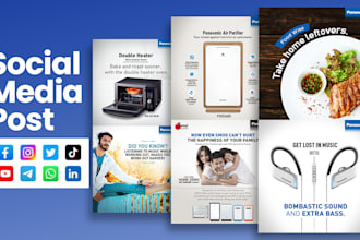 do professional social media post design